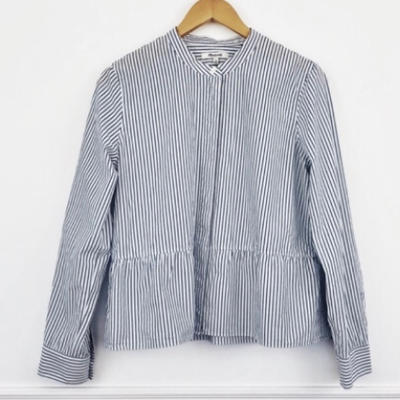 LAST ONE! NWT Madewell Lakeside Peplum Top, XS - Picture 3 of 6